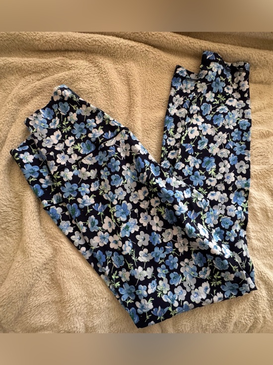 aerie Pants - aerie Floral Blue & White Leggings